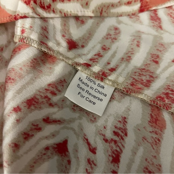 Parker Silk Split Ruffled Waist Marbled Tie Dye Mini Dress - Picture 6 of 10